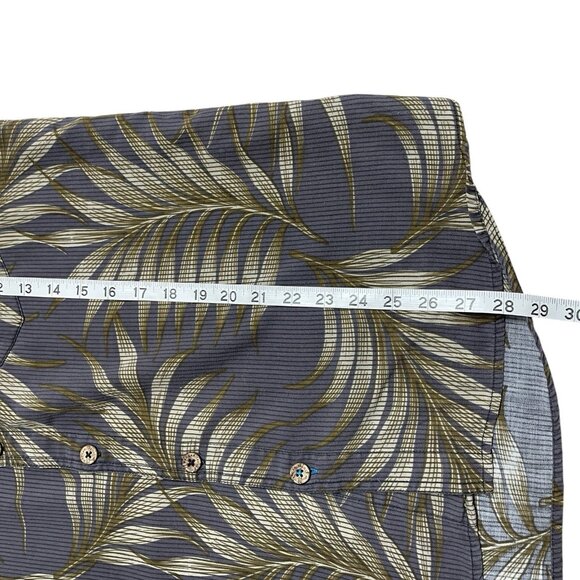 MARGARITAVILLE BUTTON UP SHIRT PALM HAWAIIAN TRAVEL VACATION MENS M SILK COTTON - Picture 6 of 7